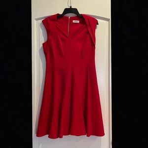 Calvin Klein Red Dress, size 8